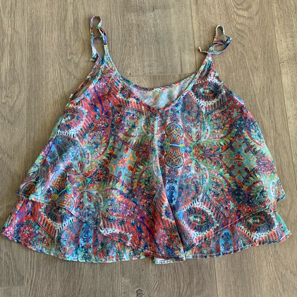 Show Me Your Mumu Multicolor Top Blouse Tank S. F - Picture 6 of 8